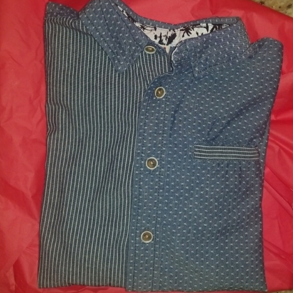 Mossimo Boys Blue Button Up Shirt Size 6/7